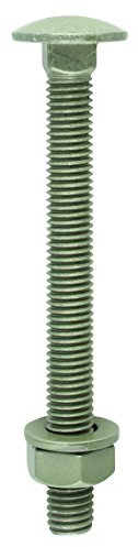 TIMCO 10100INCB Index Coach Bolt, Nut and Washer - 10 x 100mm - Organic Green - Bag of 10