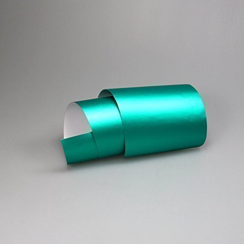 TipTopCarbon 16,45€/m² Chrom Autofolie Matt Ice Türkis 0,3m x 1,52m Auto Folie BLASENFREI mit Luftkanälen 3D Flex