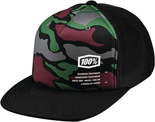 100% Unisex Snapback Trooper Snapback, Camouflage, HU-CAP-0071