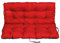 SuperKissen24. Sitzkissen Bankkissen Bankauflage für Gartenbank - 180x50 cm und Rückenlehne 180x60 cm - Outdoor und Indoor - rot