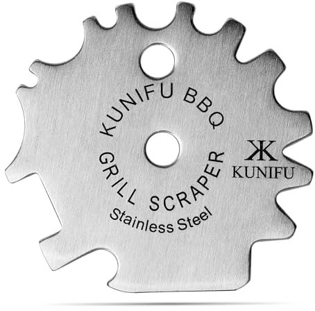 KUNIFU BBQ Grill Scraper, Stocking Stuffers, Bristle-Free for Griddle, Kitchen Gadgets Cleaner, Camping Accessories, Ideal Gifts for Christmas, for Men, Dad, Husband, Boyfriend, Fathers Day