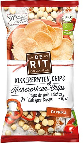 De Rit - Kichererbsen-Chips Paprika - 75 g - 8er Pack
