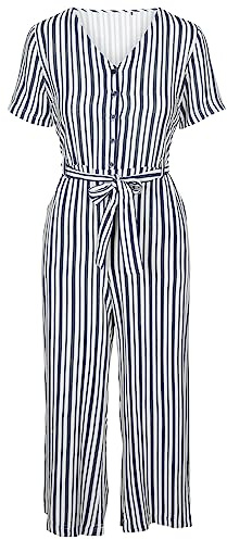 Trespass Womens Jumpsuit Cropped Leg Length Wide Hem with Pockets Ariya