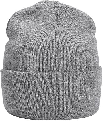 MASADA Damen und Herren Beanie Winter-Mütze - Grau