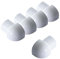 Dalsys 5x Coin Extérieur 10mm, Aluminium Anodisé Quart de Cercle Blanc, Carrelage