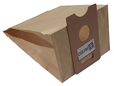 Distri+ - Bolsa de aspiradora Compatible con Hoover S4150 a S4152...- Braun AT6 a AT9 - ELECTROLUX E8, Z366 a Z455 - Bolsa de 5 Bolsas de Papel