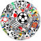 Football Stickers Gift for Boys Girls Teens Adults,Trendy Waterproof Vinyl Stickers for Luggage Laptop Flasks Cup Phone Water Bottles Notebook Tablet Car Bike,Sports Decals Pack[Football-50Pcs]