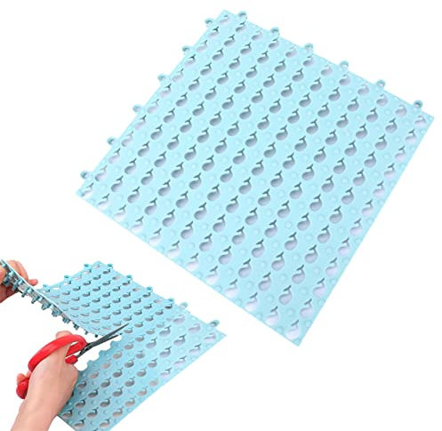Yajimsa Interlocking Bathroom Mats - Modular Interlocking Bathroom Floor Tile Cushion - Soft Shower Mat for Pool Patio Bathroom Floor