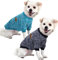 HuaLiSiJi Hundepullover Kleine Hunde Chihuahua Kleidung Welpen Hunde Hoodie, Warm und Leicht, Mit Einer Weichen Textur, Elastizität Leicht zu Tragen (Blau+Navy Blau, L)