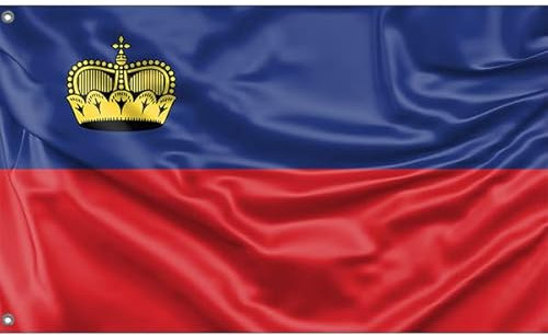 Flagge von Liechtenstein | Einzigartiger Designdruck | Made in EU (90x150 cm)