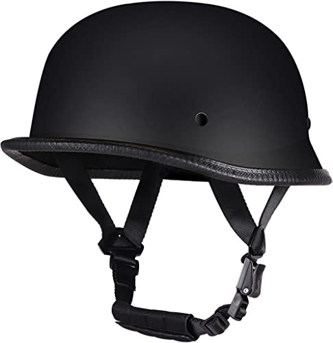 qloijnv Casco Jet Vintage Portatile Jet Casco Scodella Caschi da Moto retrò ECE Omologato Aperto Faccia Casco del Motociclo Uomo Donna