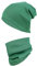 TupTam Mütze und Schal Kinder Set – Weiches Schal Mütze Set Kinder für Herbst und Winter, Farbe: Rippstoff Khaki Grün, Größe: 52-56