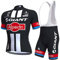 louizumify Herren Radtrikot Kurzarm-Set mit hohem Stretch, atmungsaktiv, reflektierend, UV-Schutz, 3 Rückentaschen