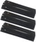 BricoShopping® Diffuseur de chaleur pour barbecue à gaz de rechange universel réglable en acier inoxydable céramique noir grille couvre-brûleur rideau protection plaque pour couverture de brûleurs
