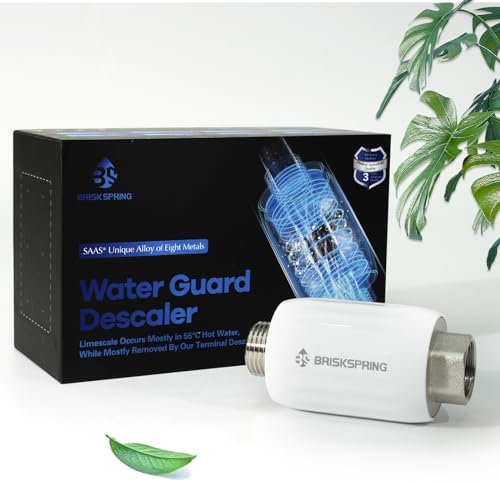 Decalcificante per acqua senza sale,per scaldabagno, impedisce la formazione di calcare su scaldabagni, rubinetti, e lavatrice intelligenti, di decalcificazione in linea per acqua connettore da 1/2