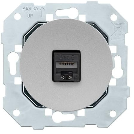 FONTINI - Prise rj45 cat6 ALU GLOSSY DOM