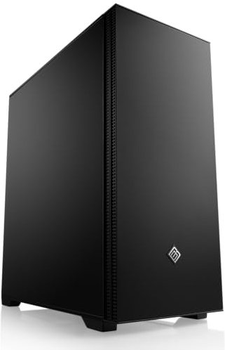 Gaming PC-Gehäuse Cronos II Silent - Midi-Tower, schallgedämmt, Low-Noise, vormontierte Lüfter, E-ATX, ATX, Micro-ATX, Mini-ITX, schwarz