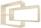 TRAUMMÖBEL Wandregal Karo Beige Bücherregal Holz Hängeregal Schweberegal für Wohnzimmer, Schlafzimmer und Küche