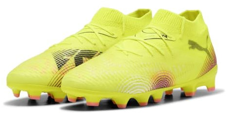 PUMA Future 8 Pro FG/AG JR, Zapatillas de fútbol, Yellow Alert Black-Sun Struck, 29 EU