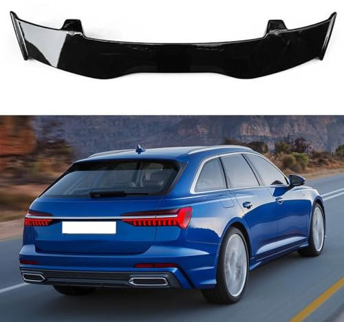 Glänzend Schwarz Auto Heckspoiler Hintere Kofferraum Fenster Dachspoiler für Audi A6 C8 Avant Allroad 2019-2024 Karosserie Styling Exterieur Zubehör