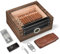 Volenx Humidor, Handgefertigter Humidor Zigarren mit Feuerzeug und Zigarrenschneider, Zigarren Humidor für ca. 70 Zigarren, Tolle Zigarren Geschenk Set für Männer (Keine Zigarre)