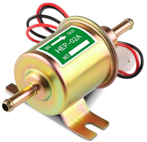 Pompe électrique universelle pour carburant: Pompe à essence à haute pression WEGREAT 12V HEP-02, qui adopte la méthode d'alimentation en huile à piston, pompe à carburant pour voiture, or
