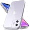 Mootobo for iPhone 11 Case with Camera Lens Full Cover Protection, 10FT Military Grade Drop Protection Phone Case with Anti-Fingerprint Matte Back 6.1 inch - Clear