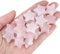 AWARDSEN 20 Pcs Rose Quartz Crystals Star Gemstones Set Healing Crystals Natural Star Stone Reiki Protection Polished Stones Meditation Energy Balancing Crystal