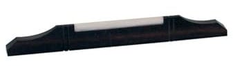 Bridge for mandolin, galalith saddle, for flat top, ebony