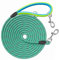 Aystkniet Schleppleine für Hunde, 5M 10M 15M 20M 30M Lange, Aqua, Polyester, 8 mm, 30 m, Haken, Hundeleine, Leine