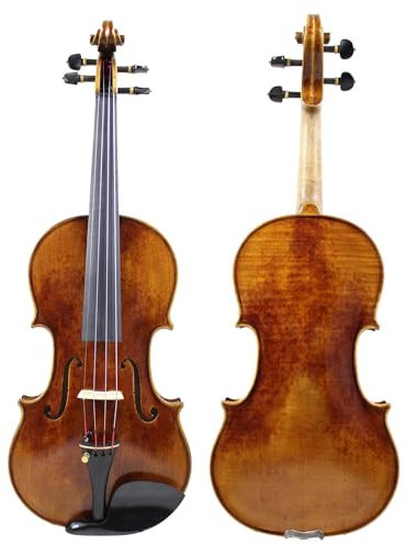 Violin Starter Set Linkshänder-Violine Komplett Aus Europäischem Holz 4/4 Professionelle Performance-Violine