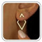 Inateannal Boho Quadratische Ohrmuscheln Ohrringe - Hohl Quadratisch Baumeln Gold Vorne Hinten Ohrstecker - Minimalistisch Geometrisch Rhombus Schmuck Für Frauen
