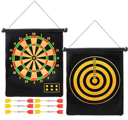 Magnetische Darts - Magnetisches Dartboard, Safe Fun Dart Game | Indoor Outdoor doppelseitig magnetischem Dart Board Indoor Outdoor -Spiel, perfektes Partyspiel -Unterhaltung Familienbüro Hinterhof Ak