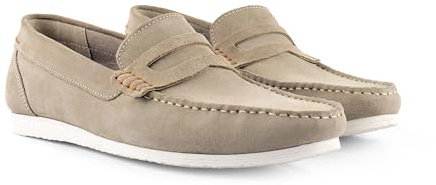 Silver Street London Stanhope Mens Casual Suede Slip on Loafers Sizes 7-12 (Sand, UK Footwear Size System, Adult, Men, Numeric, Medium, 9)