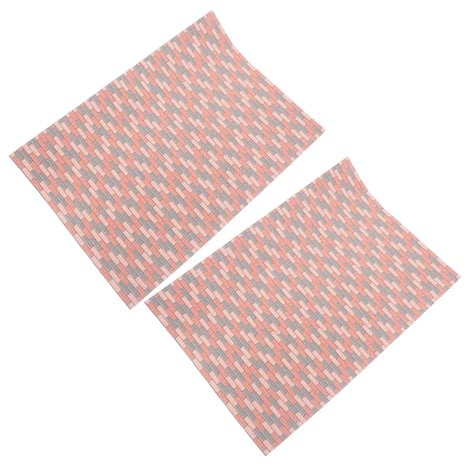 INOOMP 2stücke Puppenhaus-wandaufkleber Selbstklebend Wandtapeten Für Miniaturpuppenhäuser Winzige Wandaufklebermodelle Zum Abziehen Und Aufkleben Wandsticker Für Kleine Häuser