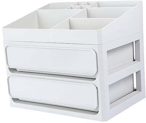 CALLARON 1 Stück Schachtel Kosmetische Aufbewahrungsbox Make-up-etui Make -up -inhaber Make-up-pinseletui Organisatoren Der Hautpflege Lippenstift-organizer Grau Plastik