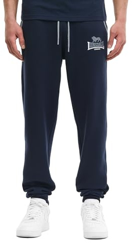Lonsdale Herren-Jogginghose aus Baumwolle,Freizeithose in normaler Passform | Weiches Fleecefutter, elastischer Kordelzug in der Taille, Bündchen an den Beinenden, Sweathose für Sport,Reisen & den Alltag