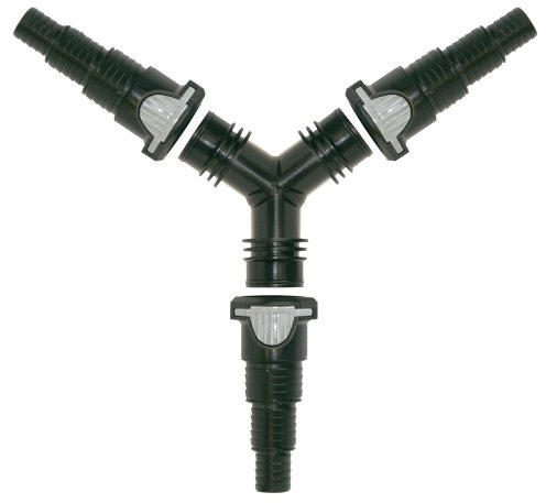 Laguna Y-Connector with Click-Fit Couplers, 3 at 1-1/2-Inch length