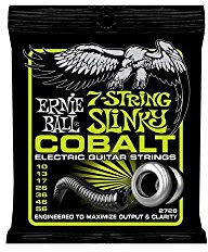 Ernie Ball Regular Slinky Cobalt - Cuerdas para guitarra eléctrica de 7 cuerdas, cobalto, calibre 10-56
