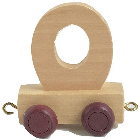 Childrens Personalised Wooden Alphabet Letter Train A-Z Name Set All Letters Available (Letter O)