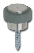 Bodentürpuffer WG, ø 48 mm, Höhe 38 mm, Anschlag Gummiring, silber elox. ; 1 Stück