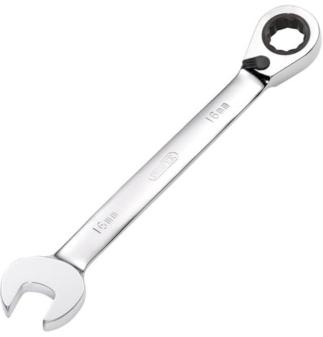 Draper 52004 Hi-Torq Metric Reversible Ratcheting Combination Spanner, 16mm