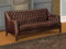 Vente-unique-Ledersofa 3-Sitzer - Braun - Colbert