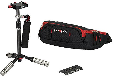 Fotodiox Pro Carbon Fiber Gimbal Stabilizer for DSLR, MILC & GoPro Cameras - Handheld Video Stabilizer System and Stealthy Camera Support for Small to Mid-Sized Cameras