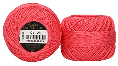 Anchor Perlgarn 8, 4591008-00028, Farbe:malve hell, Stickgarne
