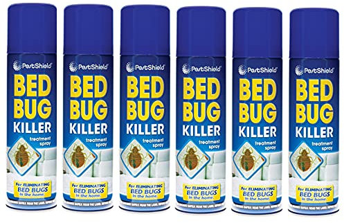 6 Bed Bug Flea Killer Spray Pestshield Bed Bug Treatment Carpet Mattress 200ml