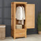 The Furniture Market Cheshire Oak Single 1 Door Wardrobe with Drawer - Premium Quality Storage Solution - Elegant and Durable Design - Ideal for Bedrooms and Guest Rooms - H 1910 x W 725 x D 555mm
