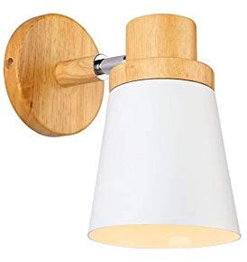 E27 Retro Wandbeleuchtung Holz Wandleuchte Metall Wandlampe Industrie Holz Wandlampe Wandbeleuchtung Innenbeleuchtung für Schlafzimmer Küche Loft Deckenleuchte