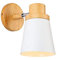 E27 Retro Wandbeleuchtung Holz Wandleuchte Metall Wandlampe Industrie Holz Wandlampe Wandbeleuchtung Innenbeleuchtung für Schlafzimmer Küche Loft Deckenleuchte
