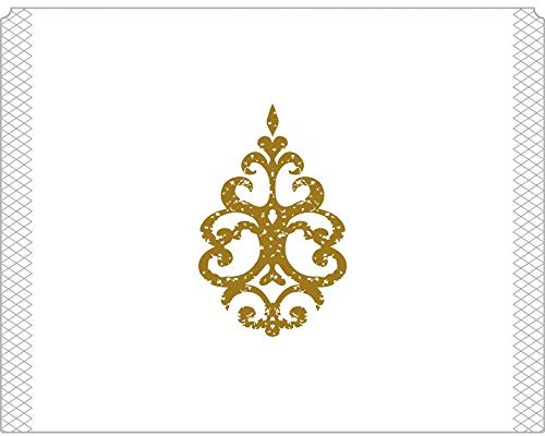 Sovie HORECA Eierwärmer Royal Line Gold-Weiß aus Tissue, 9-lagig, 105 x 82 mm, 150 Stück – Hygienische Eierabdeckungen im edlen Design für Hotellerie, Gastronomie & Frühstücksbuffets